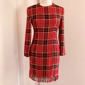 Geary Roark Kamisato Plaid Dress